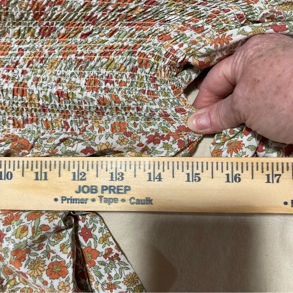 Cynthia Rowley Smocked Ruffled Blouse with Leg O’Mutton Sleeves | Ren Faire - Picture 3 of 14